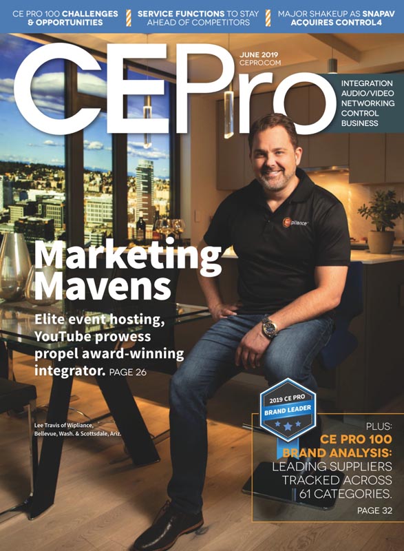 Wipliance on the cover of CE Pro, June 2019